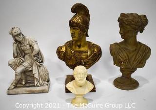 Four (4) Classical Bust Figures