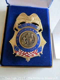 Blackinton and Co. "Limited Edition" 150th anniversary badge 