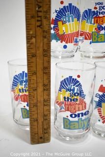 Set of (6) Pepsi Soda Promotional Glasses or Tumblers