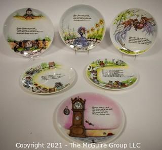 Set of (6) NIB Coalport Nursery Rhyme Collector Plates 