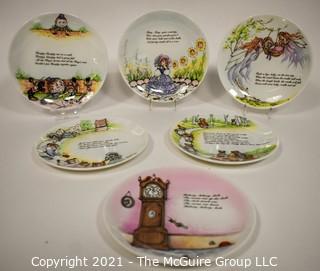 Set of (6) NIB Coalport Nursery Rhyme Collector Plates 