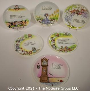 Set of (6) NIB Coalport Nursery Rhyme Collector Plates 