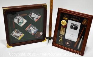 (2) Baseball Shadow Boxes for Collectibles