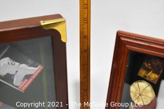 (2) Baseball Shadow Boxes for Collectibles