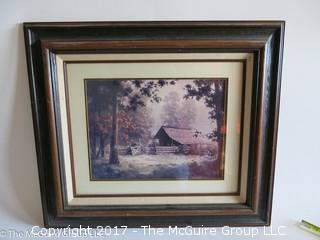 Framed print of ruralscape; 24 x 28"