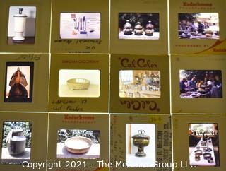 Collection of 35mm slides: 1960's California Pottery