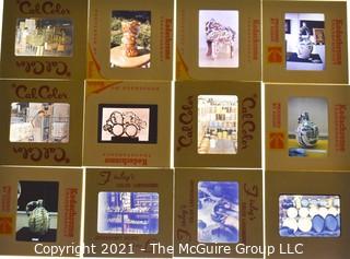 Collection of 35mm slides: 1960's California Pottery