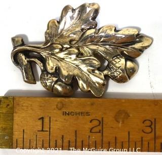 Vintage Sterling Silver Acorn & Oak Leaf Brooch.  Weighs 28g