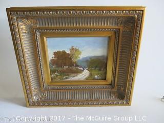 Framed original landscape painting; signed lower right; 16 x 18" 