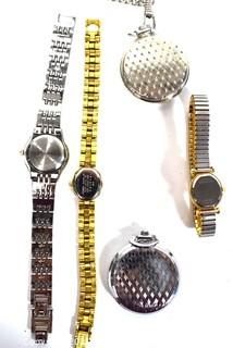 Group of Wrist Watches and Pocket Watches.  Untested.