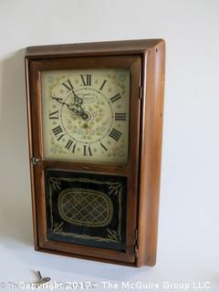 8 Day Mechanical Clock; the New England Clock Co., Brsitol, Ct.; 14 1/2 x 23 x 4" deep 