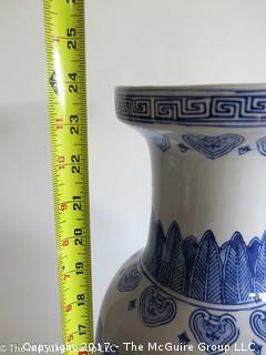 Ceramic Umbrella Stand; 24" tall 