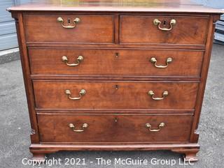 Antique 18th Century Hand Made Mahogany Georgian Chest of Drawers 