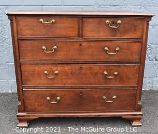 Antique 18th Century Hand Made Mahogany Georgian Chest of Drawers 