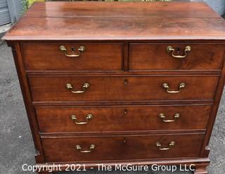 Antique 18th Century Hand Made Mahogany Georgian Chest of Drawers 