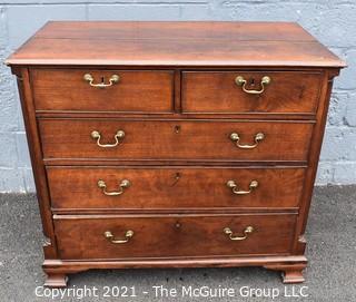 Antique 18th Century Hand Made Mahogany Georgian Chest of Drawers 