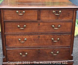 Antique 18th Century Hand Made Mahogany Georgian Chest of Drawers 