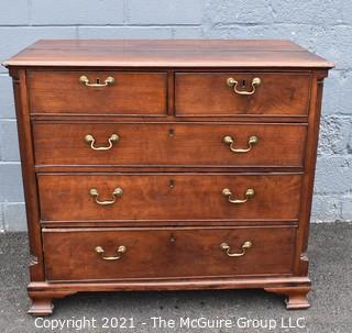 Antique 18th Century Hand Made Mahogany Georgian Chest of Drawers 