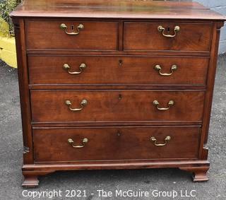 Antique 18th Century Hand Made Mahogany Georgian Chest of Drawers 