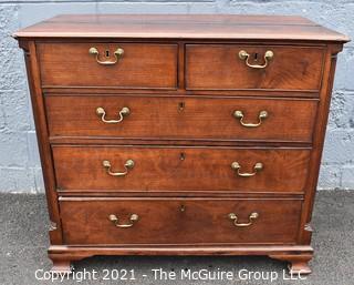 Antique 18th Century Hand Made Mahogany Georgian Chest of Drawers 