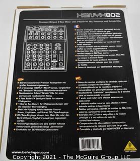 (2) NIB Behringer Xenyx 802 Sound Mixers {Liquidation of Creative Health LLC, Fairfax, VA}