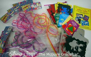 Group of New Colossal Crazy Straws, Wikki Stix, and Stencils. {Liquidation of Creative Health LLC, Fairfax, VA}