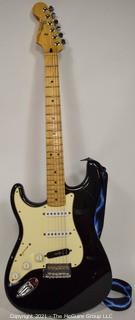 Fender Player Stratocaster - Black with Maple Fingerboard and Case. 