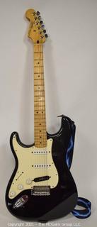 Fender Player Stratocaster - Black with Maple Fingerboard and Case. 