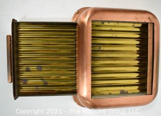 Two Vintage Cigarette Cases, One Made of Copper