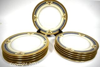 11 Piece Set Of Vintage Limoges France Bernardaud B&C Salad Plates Ovington's NY Chicago. 