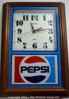 Vintage Hanover Pepsi Wall Clock. 
