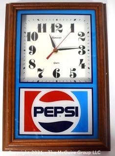 Vintage Hanover Pepsi Wall Clock. 
