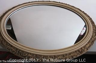 Wall Mirror; oval; 28 x 35"