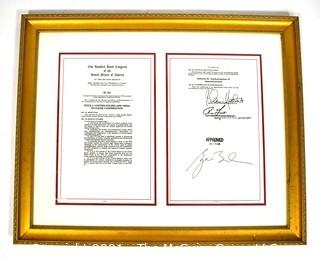 Framed Redlined Congressional Bill Approved December 18, 2006 titled "United States and India Nuclear Cooperation"