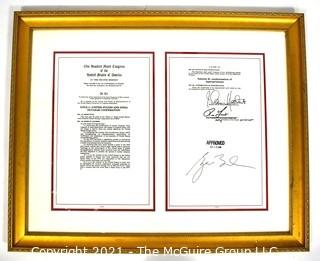 Framed Redlined Congressional Bill Approved December 18, 2006 titled "United States and India Nuclear Cooperation"