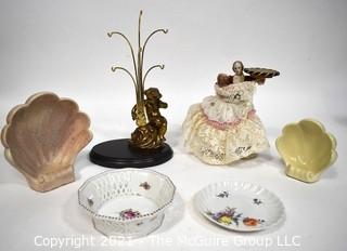 Group of Porcelain and Pottery Decorative Display Items