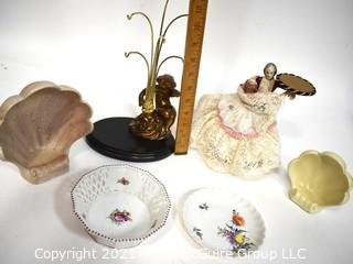 Group of Porcelain and Pottery Decorative Display Items