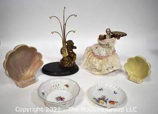 Group of Porcelain and Pottery Decorative Display Items