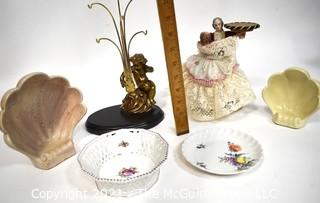 Group of Porcelain and Pottery Decorative Display Items