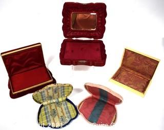 Five Vintage Jewelry Boxes