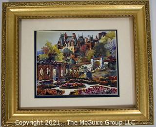 Framed Landscape Print. Measures 15" x 17".