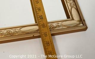 Gilt Framed Wall Mirror.  Measures 23" x 19"