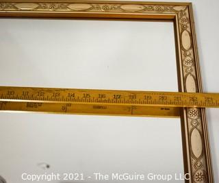 Gilt Framed Wall Mirror.  Measures 23" x 19"