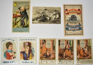 Eight (8) Antique Victorian Trade Cards.