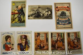 Eight (8) Antique Victorian Trade Cards.