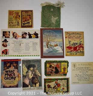 Group of Vintage Ephemera Including an Instant Quaker Oatmeal - Popeye the Quaker Man vs. Bluto the Bad!