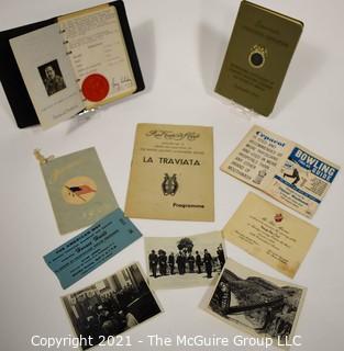 Group of Ephemera Including Diplomats Handbook with Photos and Invitation to the Heigh Ho club