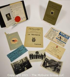 Group of Ephemera Including Diplomats Handbook with Photos and Invitation to the Heigh Ho club