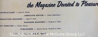 Four (4) Vintage Copies of "The Dude: The Magazine Devoted to Pleasure" Men's Interest Magazine From the 1950's.