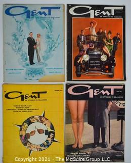 Four (4) 1950's Vintage "Gent" Men's Interest Magazines